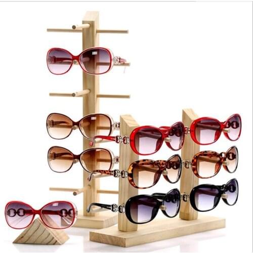 Multi-Size Wood Sunglasses Case Stand Jewelry Organizer Jewelry Stand Glasses Holder Glasses Rack Jewelry Display Wooden Rack