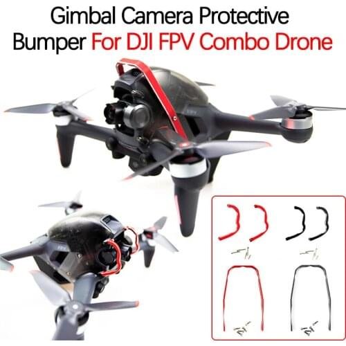 For DJI FPV Combo Drone Aluminum Alloy Gimbal Lens Bumper Top Protection Gimbal Camera Protective Bars Holder Accessories