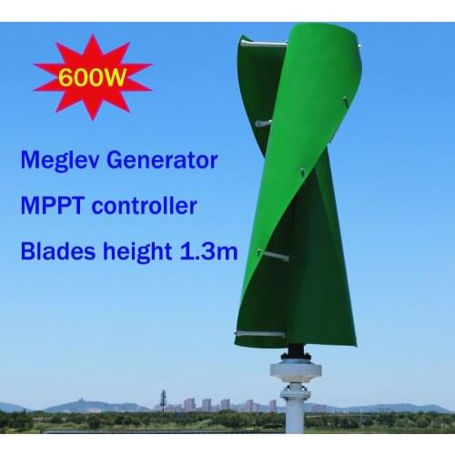 FLTXNY 600W Vertical Wind Turbine Permanent Magnet Generator 3 Phase 600w 12V 24V Vertical Axis Coreless Wind Generator