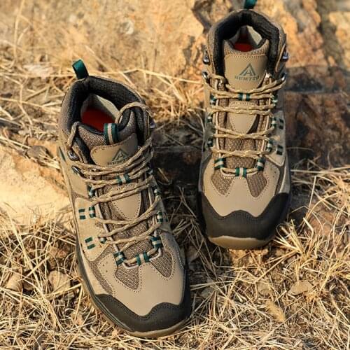 HUMTTO Hiking Shoes Men Winter Outdoor Sport Sneakers Waterproof Leather Hunting Shoes Women Trekking Ankle Tactical Snow boots