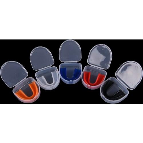 4color Adult Mouthguard Mouth Guard Teeth Protect For Boxing Football Basketball Karate Muay Thai Safety Protection With Box