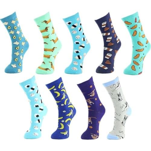 Creative Fashion Wedding Animal Sokken Crew Socks Colorful Funny Casual Unisex Gift Chaussette Homme Men Happy Cool Men Socks