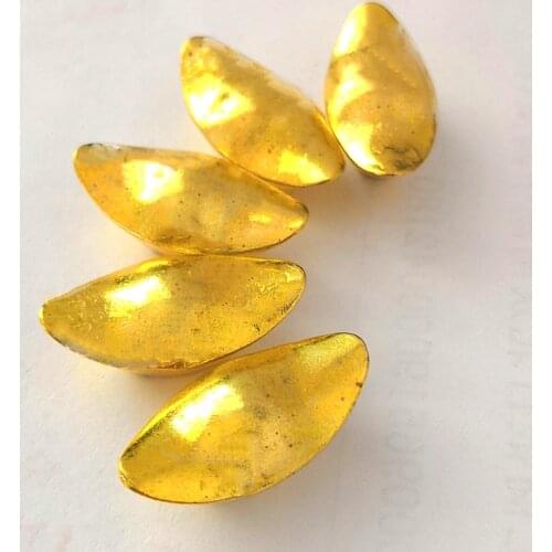 1/2/5 Pieces Mascot Metal Copper Crafts Feng Shui Auspicious Lucky Money Gold Ingot Home Decoration Accessories