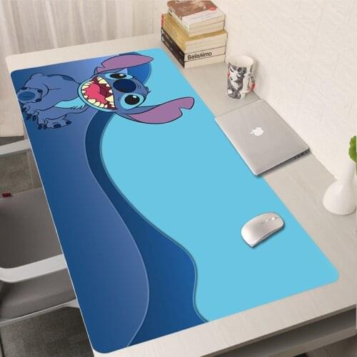 Cute Kawaii Mouse Pad 90X30 Large Mousepad Anime Keyboards Computer Cartoon Mausepad Deskmat Stitch No-slip Mouse Mat Mause Pad