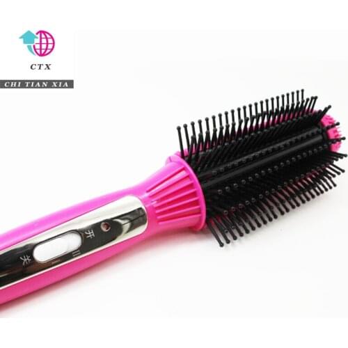 YALIGE 2-In-1 Multifunctional Electric Hair Straightener Comb&Hair Curler Anti-scald Flat Irons Straightening Brush&Curling Tool