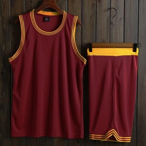 Mens Basketball Jersey Basketball Suit Breathable Youth Training Basketball Clothing Shorts Suit