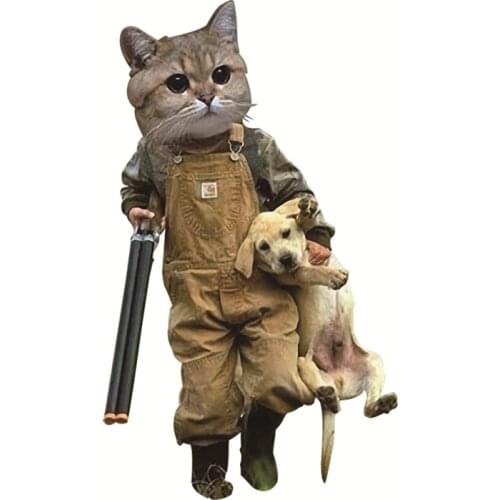 Patches Hero Cat Apparel Accessories Diy Womens Clothing T-shirt Thermal Transfer Paper Iron Ons Sticker for Clothes Patch