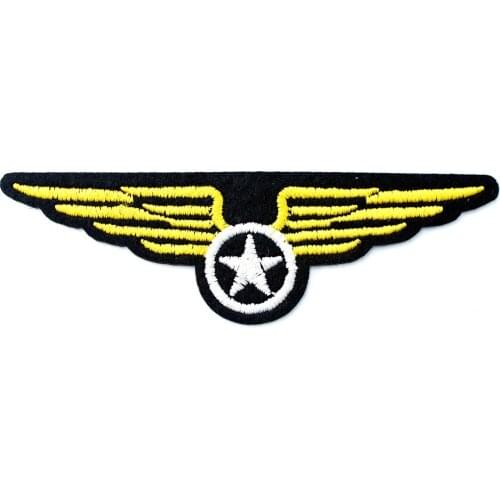 Wing (Size:2.8x9.7cm) DIY Cloth Badges Mend Decorate Patch Jeans Bag Hat Clothes Apparel Sewing Decoration Applique Patches