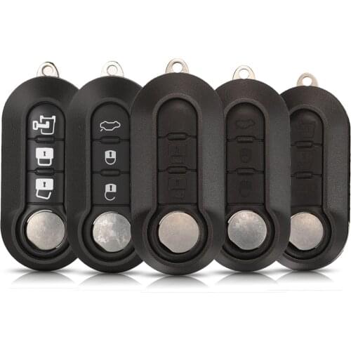 Kutery 2/3 Buttons Replacement Folding Remote Car Key Case Cover Shell For Fiat 500 Punto Ducato Stilo Panda