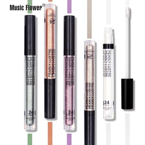 Hot Selling Music Flower 8 Color Selectable Liquid Eye Shadow Shiny Easy To Color Waterproof Makeup Cosmetic Gift for Women