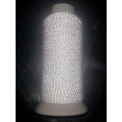 0.25MM Thickness 1000Yards Long similar 3M Silver Gray Reflective Thread for Craft Embroidery Sewing