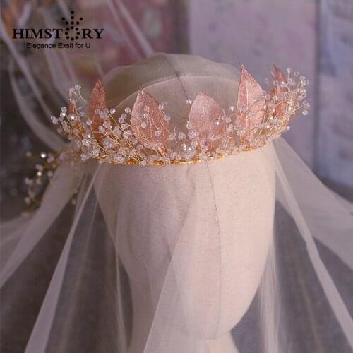 High Grade Vintage Hollow-out Gold Leaf Bridal Hairband Headpiece Wedding Headband Veil Bridal Tiara Hair Accessories Jewelry
