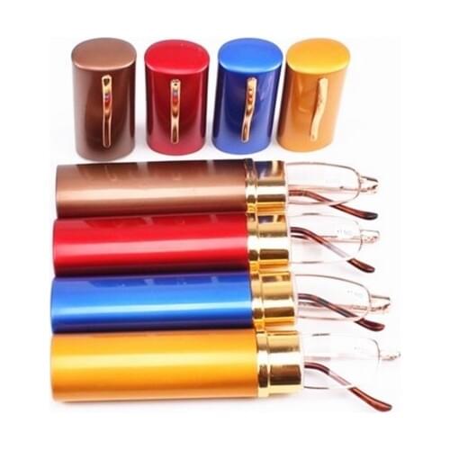 M97 Top quality Slim Reading Glasses Lesebrille Women Men Pocket Pen Mini Reading Glasses Reading Magnifying Glasses + Case