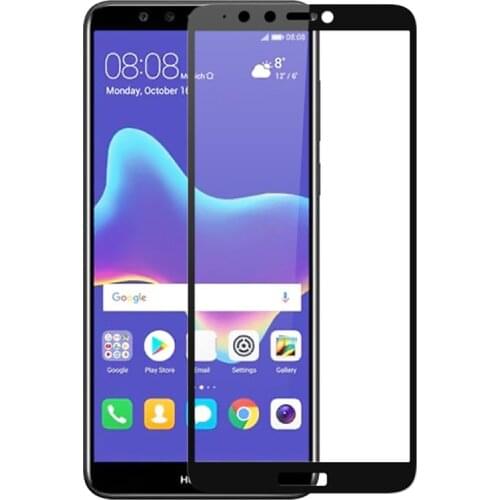 For Huawei Y9 2018 3D Full Cover Tempered Glass Screen Protector 9H Protective Film On Y 9 2018 Enjoy 8 Plus FLA-LX1