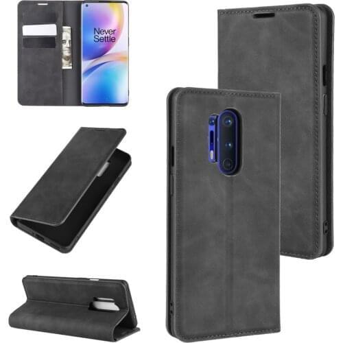 10pcs/lot Automatic Magnetic Wallet Flip Phone Case For Oneplus 8 For One Plus 8 Pro For 1+8 Pro TPU in inner Cover