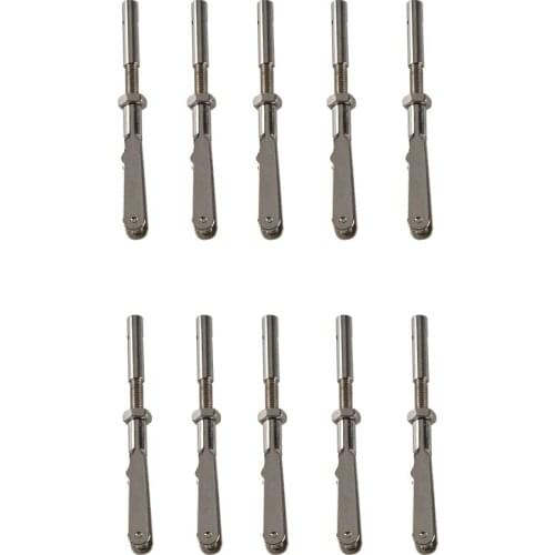 10PCS M2/M3 Metal Collet Clevis Chuck Pull Rod Connector Coupler Screw Spare Parts For RC Aircraft Model
