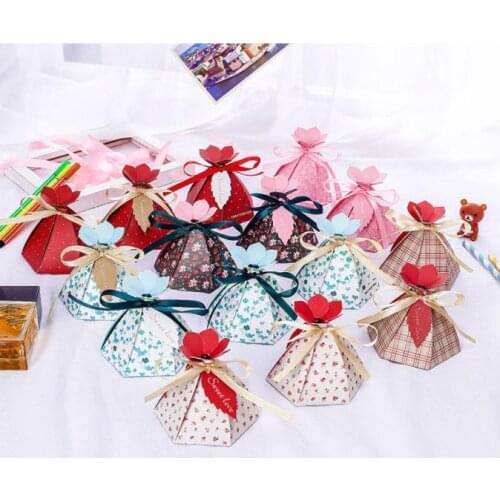 100pc Candy Box With ribbon chocolate gift boxes souvenirs for guests wedding favors and gifts Birthday Baby Shower Favors boxes