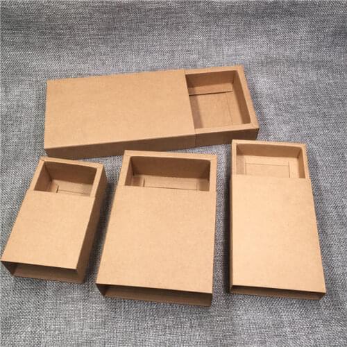 12Pcs/Lot Multi Size DIY Cuboid Shape Drawer Paper Box For Wedding Party Candy Chocolate Packaging Supplies Box Case Wholesale