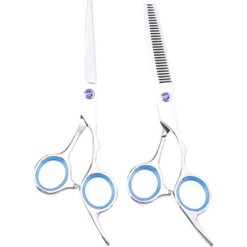 Professional Hair Shears Stainless Steel Hair Cutting Barber Scissors Kit For Men