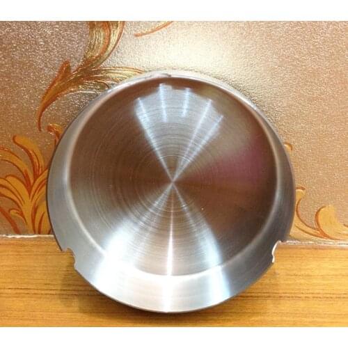 8cm Mini Round Ashtray Stainless Steel Pocket Ashtrays Funny Smokeless Metal Portable for Tobacco Smoke Smoker Cigarette