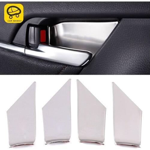 CarManGo Car Accessories Inner Door Handle Bezel Bowl Wrist Trim Cover Frame Sticker Decoration for Toyota Camry XV70 2017-2021