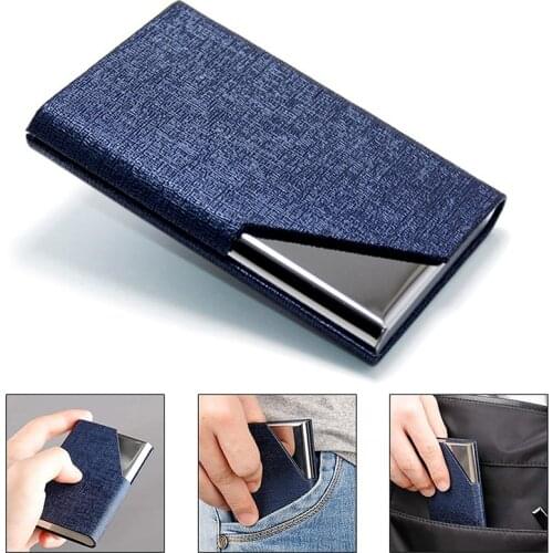 Creative Aluminum Metal Business Card Holder Box Men Credit Business Card Case Wallet Multicolor Bag