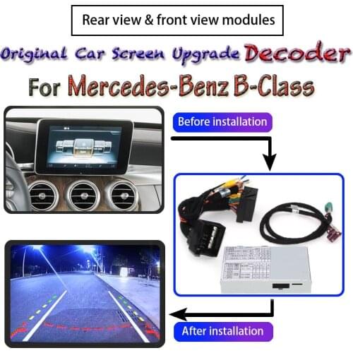 For Mercedes-Benz B-Class W246 2011~2018 Rear View Camera Module Decoder Parking Original Screen Interface Upgrading CAM Adapter