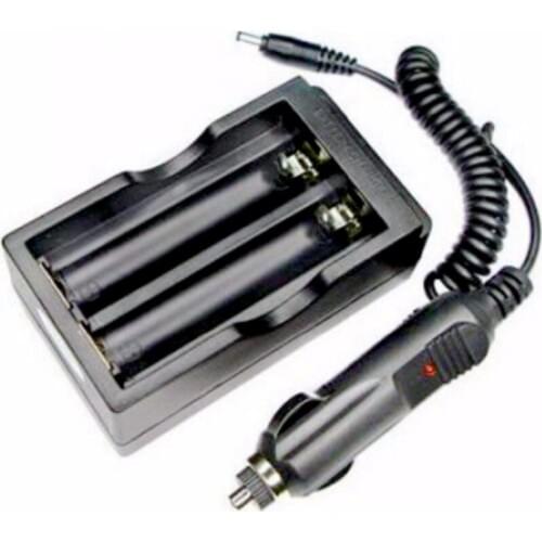 Daul 18650 Battery Charger 100-240V Battery Wall Charger and Car Charger