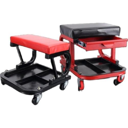 Tool Mechanic Seat Workbench Lift Car Repair Auto Repair Stool Auto Repair Stool Auto Repair Hardware with Drawer