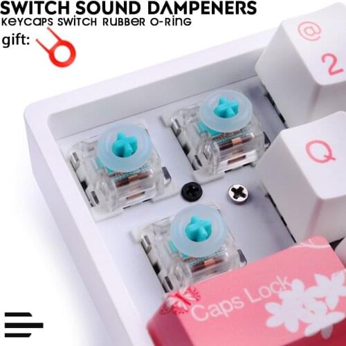 145 pcs Keycaps Switch O Ring Seal Sound Dampeners Soft Landing Pads For Merchanical Keyboard Damper Replacement Noise Reduce