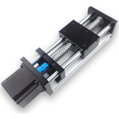 3D Printer Linear Rail Guide Stage Motion 100-400mm Effective Stroke , Linear rail + 1204 1605 1610 Ballscrew + Nema 23 motor