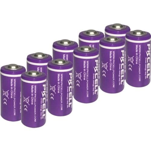 10x1/2 AA Size LS 14250 ER14250 3.6 Volt 1200 mAh Lithium Batteries , Tyrone Batteries Compatible for Dogwatch Dog Collar
