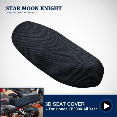 Motorcycle Accessories Cool 3D Mesh Moped Motorbike Scooter Seat Covers Cushion Anti-Slip Waterproof For Honda CB500X CB 500