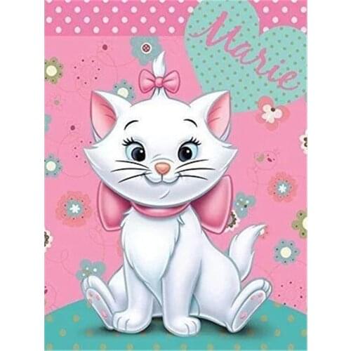 Cartoon Marie Cat Animail DIY Cross Stitch 11CT Embroidery Kits Craft Needlework Set Cotton Thread Printed Canvas Home Room