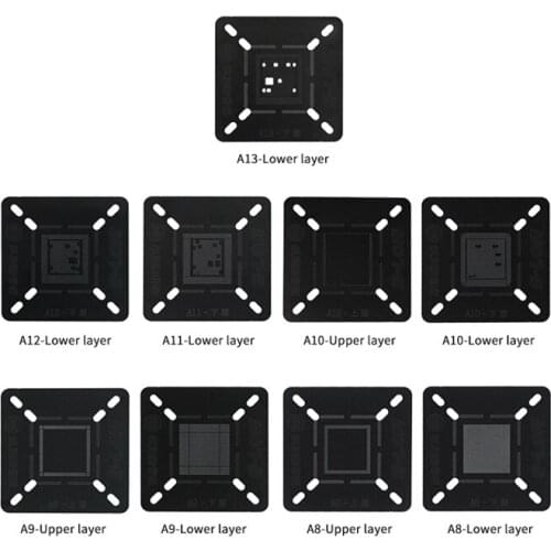 Newest SS-601H CPU Reballing Platform for A8 A10 A11 A12 A13 Tin Planting Double-Side Positioning Fixture Steel Net with Stencil