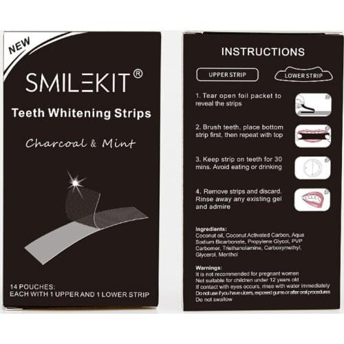Whitening Strips Veneers Tooth Charcoal Teeth Whitening Natural and Gentle for Sensitive Teeth Teeth Whitening Kit