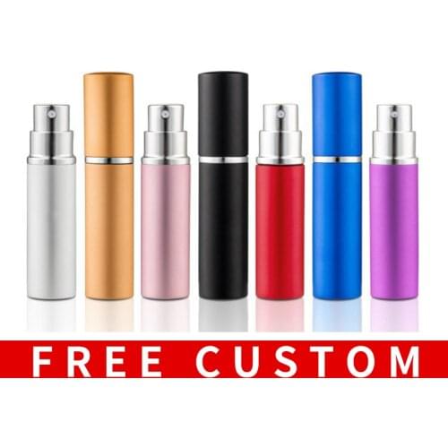Small Quantity Wholesale 10ML Mini Portable For Traveler Perfume Bottle With Spray&Empty Parfum Case With Colorful