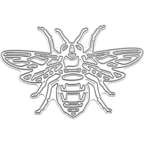 Bee Metal Cutting Dies Stencil DIY Scrapbooking Album Stamp Paper Card Embossing Craft Decor