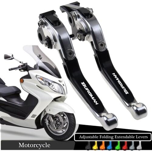 Front Rear Brake Levers For SUZUKI AN 250 400/Z 1998-2020 Burgman UH 125 150 200 2002-2019 Motorcycle Folding Extendable Handles