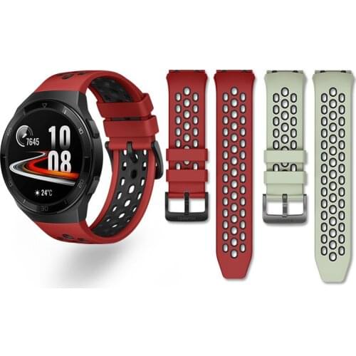 Silicone Watch Strap for Huawei Watch GT 2e Smartwatch Band Replacement GT2e WristBand 22mm Bracelet Belt Breathable Strap