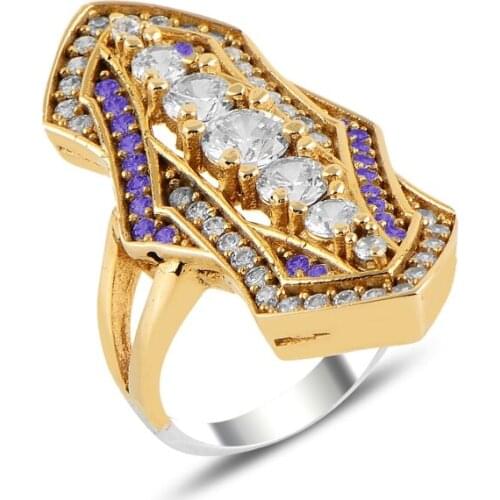 Silverlina Silver Authentic Zircon Stone Ring