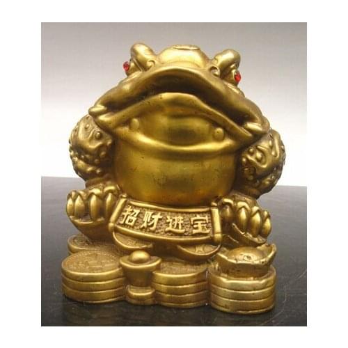 Antique bronze Pure Copper Brass factory Toad lucky decoration opening gifts toad decoration copper crafts decoration gif