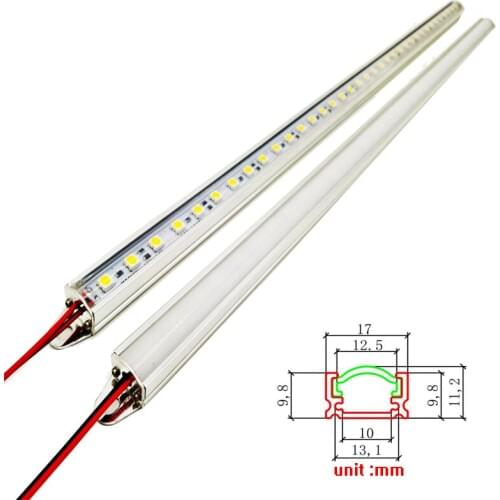 LED Bar light luces light hard strip Cabinet Light kitchen Wall Light 50CM DC12V 5730 8520 2835 4014 5050 with PC cover