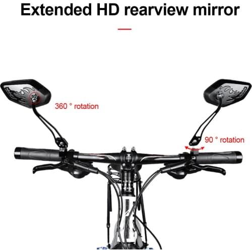 Bicycle Stainless Steel Lens Mirror MTB Handlebar Side Safety Rear View Mirror Road Bike Cycling Flexible Rearview Wonderful