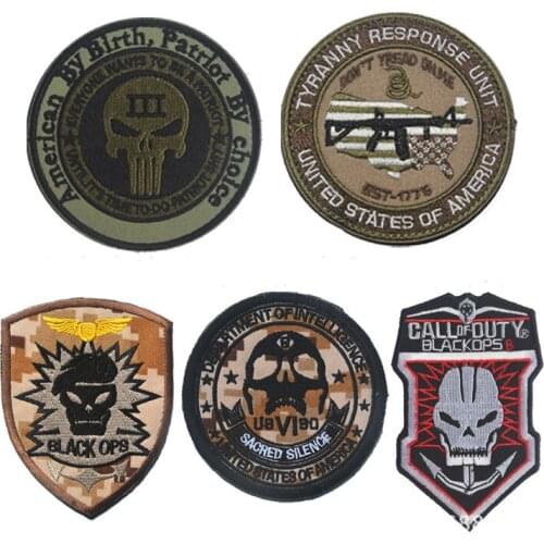 Funny Embroidery Emblem Hook Fastener Patch Velcro Military Tactical Iron On/Sew On Patches Badge for Backpacks Hat Uniforms