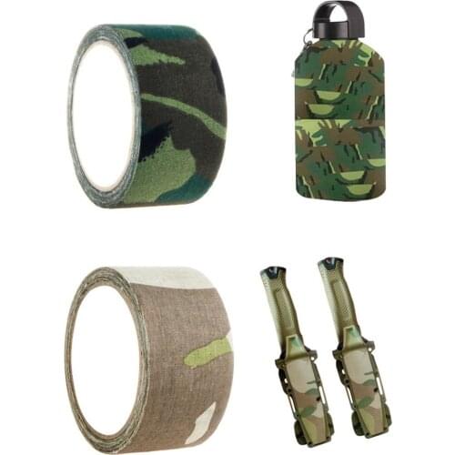 10mx5cm Non-Woven Retractable Bicycle Camouflage Tape Protective Sticker Scratch-Resistant Mountain Bike Frame Fork Protective
