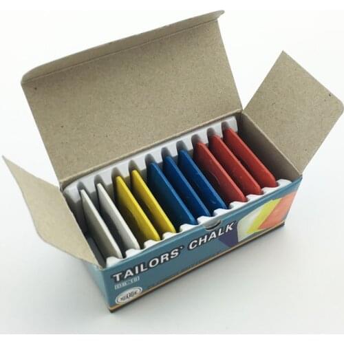 10Pcs/Pack Colorful Tailor Chalk Sewing Dressmakers Clothing Pattern Making with Good Packing Garment DIY Tool 4 Colors