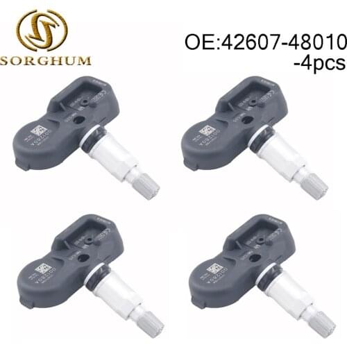 4PCS 42607-48010 Tire Pressure Sensor 433MHZ TPMS Fits For Toyota Land Cruiser For Prado C-HR Camry For Le-xus