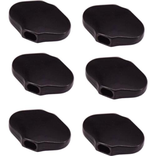 6pcs Black Tuner Tuning Key Knobs Button for Folk Electric Guitar DIY Parts