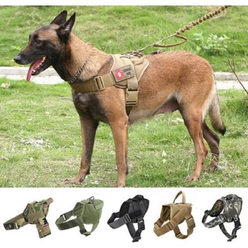 Pet Accessories Dog Harness No Pull Dog K9 Chest Harness Outdoor Walking Adjustable Medium-large Dogs Tactical Training Pet Vest